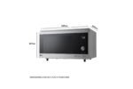 LG MJ3965ACS - Horno Microondas, 4 en 1, Display Digital, de 39 Litros y 1100 W, Microondas con Función Smart Inverter y EasyClean, Cocina Rápido, Mantiene Sabor, Color Negro y Acero - Image 8