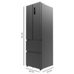 Cecotec Frigorífico Combi No Frost Inox Puerta Francesa 4 Puertas Oscuro Bolero CoolMarket Combi F2D 400 Dark E. Frigorífico 4 Puertas oscuro, 400L, NoFrost, Motor Inverter y funciones Fast Cooling - Image 2