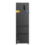 Cecotec Frigorífico Combi No Frost Inox Puerta Francesa 4 Puertas Oscuro Bolero CoolMarket Combi F2D 400 Dark E. Frigorífico 4 Puertas oscuro, 400L, NoFrost, Motor Inverter y funciones Fast Cooling
