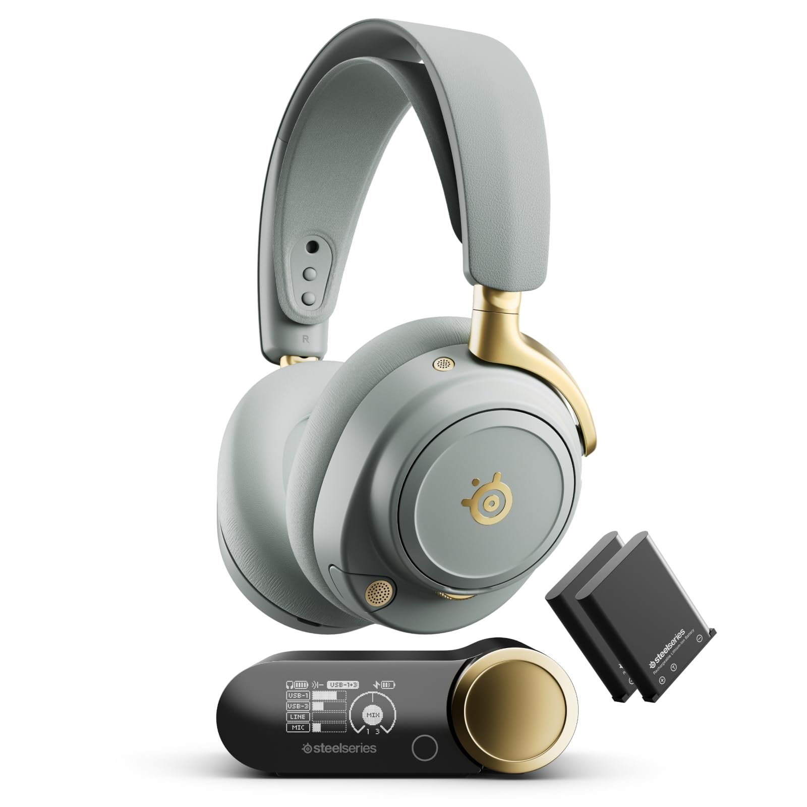 6105NWDKhPL SteelSeries Arctis Nova Elite - Cascos Gaming Inalámbricos - 96kHz/24bits - Fibra de Carbono - CCR - Supresión de Ruido con IA - App - 2,4GHz + BT - Multifuente - OmniPlay PC+PlayStation+Xbox - Image 1