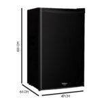 Cecotec Nevera Pequeña Frigorífico Mini Retro 91L 1 Puerta Bolero Coolmarket TT Origin 90 Black E. Frigorífico Sobremesa, 83cm de Alto y 47cm de Ancho, Bajo Consumo, Temperatura Regulable - Image 2