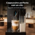 Cecotec Cafetera Superautomática Cremmaet Latte Touch. 19Bares, Thermoblock, 12 Bebidas, 4 Perfiles, Agua 1.1L y 400ml Leche, Pantalla TFT, Molinillo Cónico, Limpieza Automática, Altura Regulable - Image 9