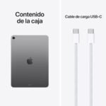 Apple iPad Air de 11 Pulgadas (M4): Pantalla Liquid Retina, 256 GB, cámaras Frontal/Trasera de 12 Mpx, Wi‑Fi 7 con el Chip N1 de Apple, Touch ID — Gris Espacial - Image 6