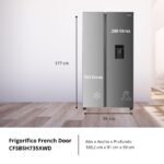 Corbero - Frigorífico Americano | CFSBSH735XWD | 439L | 177x91x59 | No Frost | Motor Inverter Silencioso | Dispensador de Agua y Twist Ice Maker | Inox - Image 5