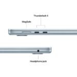 Apple MacBook Air de 15,3 Pulgadas con Chip M5: Pantalla Liquid Retina, CPU de 10 núcleos, GPU de 10 núcleos, 16 GB de Memoria unificada, 512GB de SSD, Wi-Fi 7,Teclado portugués; Azul Cielo - Image 4