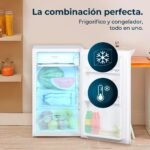 Cecotec Small Fridge 90L Mini Refrigerator with 1 Door Bolero CoolMarket TT 90 White E. Countertop Refrigerator, 83cm Height and 47cm Width, Low Energy Consumption, Adjustable Temperature, White - Image 9