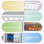 Comfee' 262L Refrigerador Combinado, Low Frost, Acero Inoxidable - Image 4