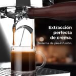 Cecotec Cafetera Express Barista Baristeo Intima, Cafetera Espresso Barista Profesional, Sistema de Pre-Infusión, Bomba de 15 Bares, Fácil Llenado, Depósito de 1,7L y Bandeja Calienta Tazas - Image 2