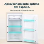 Cecotec Small Fridge 90L Mini Refrigerator with 1 Door Bolero CoolMarket TT 90 White E. Countertop Refrigerator, 83cm Height and 47cm Width, Low Energy Consumption, Adjustable Temperature, White - Image 8