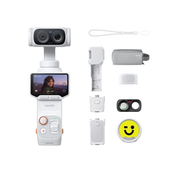 Insta360 Luna Ultra Paquete de Creador Blanco- cámara vlog 8K, Lentes Leica