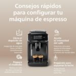 PHILIPS Serie 2200 Cafetera Espresso Automática - 2 Cafés, Pantalla Táctil, Espumador de Leche Clásico, Molinillo Cerámico, Negro Mate (EP2220/10) - Image 9