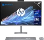 HP OmniStudio X All-in-One 32" 4K UHD (Procesador Intel Core Ultra 7 258V con IA, 32GB RAM, 1TB SSD, Gráficos Intel ARC, Windows 11 Home) Teclado QWERTY Español - Silver
