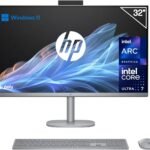 HP OmniStudio X All-in-One 32" 4K UHD (Procesador Intel Core Ultra 7 258V con IA, 32GB RAM, 1TB SSD, Gráficos Intel ARC, Windows 11 Home) Teclado QWERTY Español - Silver
