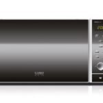 CASO MCG 30 Chef - microondas 3 en 1 de 900W con grill de 1250W y aire caliente de 2200W - Capacidad de 30L - Plato giratorio Ø 31,5 cm - pantalla digital, frontal espejado - acero inoxidable y negro