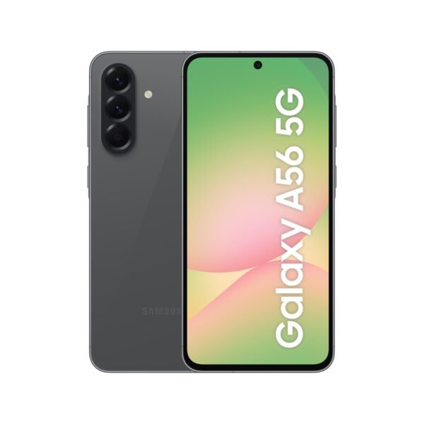 Samsung Galaxy A56 5G 256GB, Teléfono Móvil, 8GB RAM, 50MP Cámara, Negro, Garantía del Fabricante 3 Años + 1 Año Extra