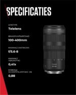 Canon Objetivo RF 100-400mm F5.6-8 IS USM - Lente Teleobjetivo Estabilizador Óptico de 5,5 Pasos para Deporte y Naturaleza | Compatible Sistema EOS R - Image 8
