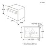 KKT KOLBE Horno encastrable 5 en 1 60 cm con microondas, AirFry, grill y vapor | 50 L | función pizza, convección, aire caliente | timer automático, display LED | EBMS4503S2 - Image 9