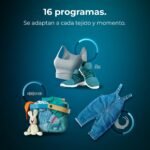 Cecotec Lavadora Secadora 8-5Kg Carga Frontal Bolero Wash&Dry 8580 Inverter A. 1400RPM, 16 Programas, Motor Inverter Plus, SteamMax, OnSmart, Fuzzy Logic, SpaCare y Detector de Carga - Image 6