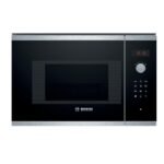 Bosch, Microondas Integrable, Serie 4, Grill, 800 W, negro/Inox, BEL523MS0