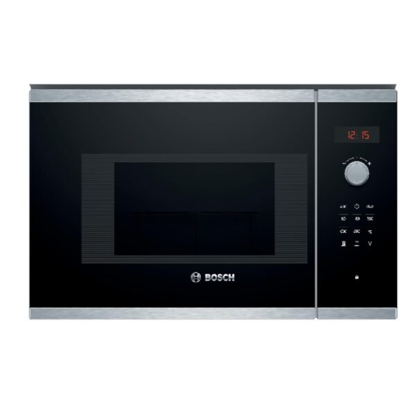 Bosch, Microondas Integrable, Serie 4, Grill, 800 W, negro/Inox, BEL523MS0