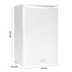 Cecotec Small Fridge 90L Mini Refrigerator with 1 Door Bolero CoolMarket TT 90 White E. Countertop Refrigerator, 83cm Height and 47cm Width, Low Energy Consumption, Adjustable Temperature, White - Image 2