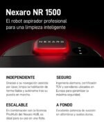 Nexaro – Robot Aspirador NR 1500 para Limpieza de Suelos – Vacuum Cleaner con Licencia HUB 36 Meses, Certificado TÜV y Filtro HEPA – para 400m² y 250 min de autonomía – Ideal para Uso Comercial - Image 3