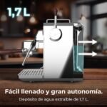 Cecotec Cafetera Express Barista Baristeo Intima, Cafetera Espresso Barista Profesional, Sistema de Pre-Infusión, Bomba de 15 Bares, Fácil Llenado, Depósito de 1,7L y Bandeja Calienta Tazas - Image 9