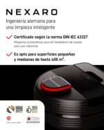 Nexaro – Robot Aspirador NR 1500 para Limpieza de Suelos – Vacuum Cleaner con Licencia HUB 36 Meses, Certificado TÜV y Filtro HEPA – para 400m² y 250 min de autonomía – Ideal para Uso Comercial - Image 7