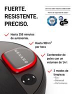 Nexaro – Robot Aspirador NR 1500 para Limpieza de Suelos – Vacuum Cleaner con Licencia HUB 36 Meses, Certificado TÜV y Filtro HEPA – para 400m² y 250 min de autonomía – Ideal para Uso Comercial - Image 4