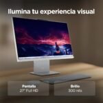 Lenovo IdeaCentre AIO i Gen 9 - Ordenador de Sobremesa 27" FHD (Intel Core i7-13620H, 16 GB RAM, 1 TB SSD, Intel UHD Graphics, Wi-Fi 6, Win11 Home) Incluye Teclado QWERTY Español y Ratón - Gris Nube - Image 8