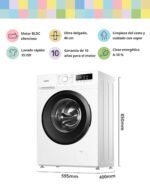 COMFEE' Lavadora 7kg Ultradelgado 40cm Clase A-10% 1200RPM CFP01EW70W - Image 2