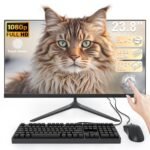 SUKOTOP 23,8 Pulgadas Ordenador Todo-en-Uno Pantalla táctil Procesador de núcleo Core i7 4 con pc Todo en uno 16GB de Ram 512GB SSD WiFi 6 y Bluetooth 5.3 para Oficina y educación