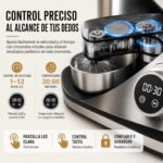 Royal Swiss SC-616DE Amasadora 16 L 2800 W, Robot de Cocina Profesional con Mezcla Planetaria, 12 Velocidades, Pantalla LED, Temporizador, Bol Inox, Gancho, Varillas, Batidor - Image 5