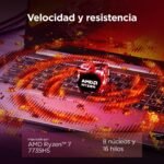 Lenovo LOQ Essential Gen 10 - Ordenador Portátil Gaming IA 15.6" FHD (AMD Ryzen 7 7735HS, NVIDIA GeForce RTX 4050, 16GB RAM, 512GB SSD, 144Hz, Wi-Fi 6, Sin Sistema Operativo) QWERTY Español - Gris - Image 6