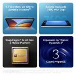 XIAOMI REDMI Pad 2 Tablet de 9,7” 4+64 GB Plata batería de 7600 mAh - Image 2