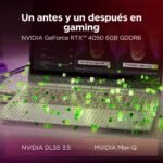 Lenovo LOQ Essential Gen 10 - Ordenador Portátil Gaming IA 15.6" FHD (AMD Ryzen 7 7735HS, NVIDIA GeForce RTX 4050, 16GB RAM, 512GB SSD, 144Hz, Wi-Fi 6, Sin Sistema Operativo) QWERTY Español - Gris - Image 7