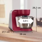 Bosch - Robot de cocina, Serie 4, MUM 5, 1000 W, Rojo, MUM58720 - Image 2