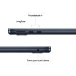 Apple MacBook Air de 13,6 Pulgadas con Chip M5: Pantalla Liquid Retina, CPU de 10 núcleos, GPU de 8 núcleos, 16 GB de Memoria unificada, 512 GB de SSD, Wi-Fi 7,Teclado español; Medianoche - Image 4