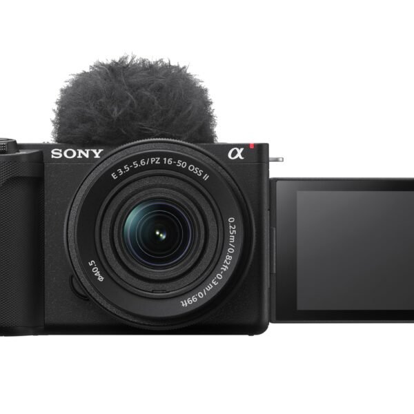 Sony Alpha ZV-E10 II, Cámara de vídeo APS-C mirrorless, con objetivo Kit Power Zoom 16-50 mmf/3.5-5.6 (vídeo 4K60p, grabación en 4:2:2 de 10 bits, 26 MP, estabilización digital, Eye AF en tiempo real)