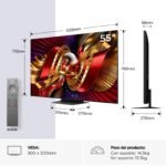TCL 55C8L 55 Pulgadas SQD-Mini LED 4K HDR10+ Smart TV, 3.000 Nits - Image 2
