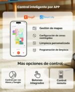 uninell Robot Aspirador y fregona con estación de Vaciado automático, succión de 7000 Pa para Pelo de Mascotas en alfombras, navegación LiDAR CREA Zonas de exclusión, silencioso, Funciona con Alexa - Image 9