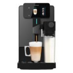 Cecotec Cafetera Superautomática Cremmaet Latte Touch. 19Bares, Thermoblock, 12 Bebidas, 4 Perfiles, Agua 1.1L y 400ml Leche, Pantalla TFT, Molinillo Cónico, Limpieza Automática, Altura Regulable
