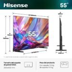 Hisense 55E7S - Hi-QLED Smart TV 55 Pulgadas, Hi-QLED Color, Dolby Vision.Atmos, Escalador IA 4K, Smooth Motion IA, Modo Juego Plus, Dolby Vision IQ, HDR10+Adaptive - Image 2
