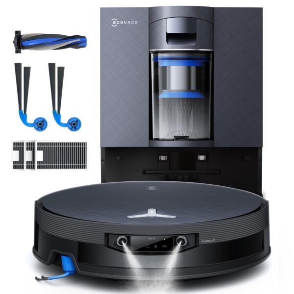 ECOVACS X12 OMNICYCLONE Care Kit Robot Aspirador y fregasuelos,22000 Pa