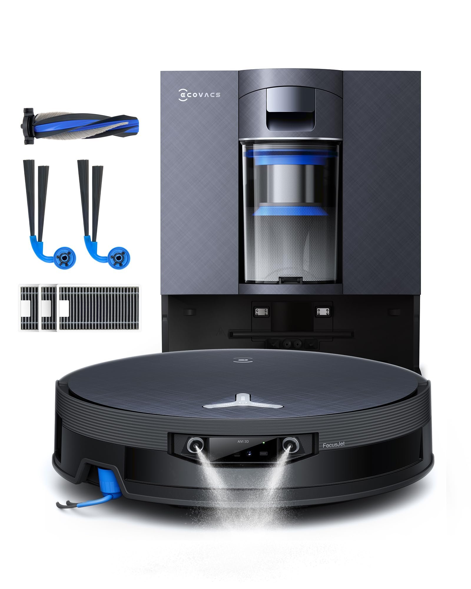71fGfZonSoL ECOVACS X12 OMNICYCLONE Care Kit Robot Aspirador y fregasuelos,22000 Pa - Image 1