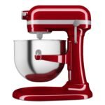 KitchenAid Batidora Amasadora Heavy Duty 6.6L, Engranajes Todo Metal, 11 Velocidades, Arranque Suave, Corte por Sobrecalentamiento, Bol 3 Puntos, Rojo Empire - Image 8