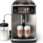 Saeco Xelsis Deluxe Cafetera Superautomática - Wi-Fi Integrado, 22 Variedades de Café personalizables, Pantalla Táctil Intuitiva 5", 8 Perfiles de Usuario, Molinillo de Cerámica (SM8782/30)