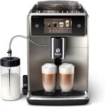 Saeco Xelsis Deluxe Cafetera Superautomática - Wi-Fi Integrado, 22 Variedades de Café personalizables, Pantalla Táctil Intuitiva 5", 8 Perfiles de Usuario, Molinillo de Cerámica (SM8782/30)