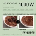 Panasonic NN-CD58RSEPG Horno Microondas Combinado 4en1 de 27 L con Freidora De Aire, Inverter 1000W, Grill 1300W, Convección, Airfryer, 19 Programas Automáticos, selector giratorio, Acero inoxidable - Image 8