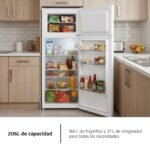 Corberó - Frigorífico 2 Puertas con congelador | CF2PH146W | 206 L | 143 cm |Control Mecánico | Puerta Reversible | Cajón Crisper | Hueveras y Cubiteras | Blanco - Image 6